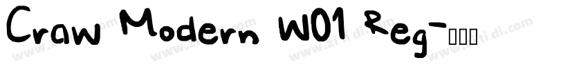 Craw Modern W01 Reg字体转换